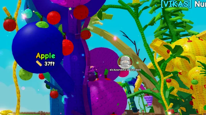 Grow a Garden 2 plants showing Gold, Rainbow and other mutations